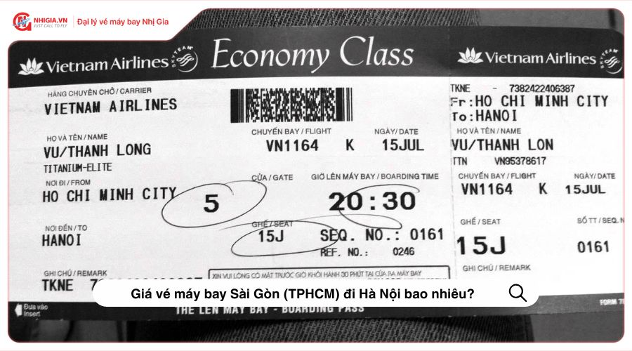 Giá vé máy bay Sài Gòn (TPHCM) đi Hà Nội bao nhiêu?