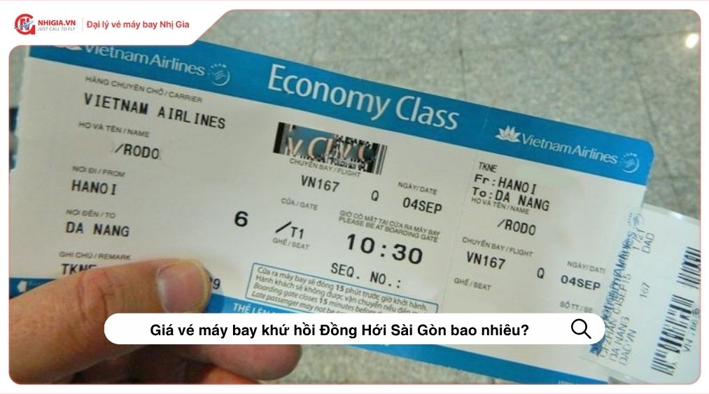 Giá vé máy bay khứ hồi Đồng Hới Sài Gòn bao nhiêu?