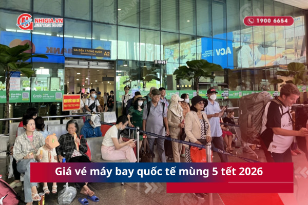 Giá vé máy bay quốc tế mùng 5 tết 2026