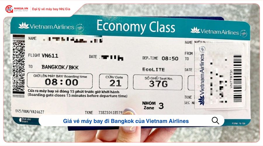 Giá vé máy bay đi Bangkok của Vietnam Airlines