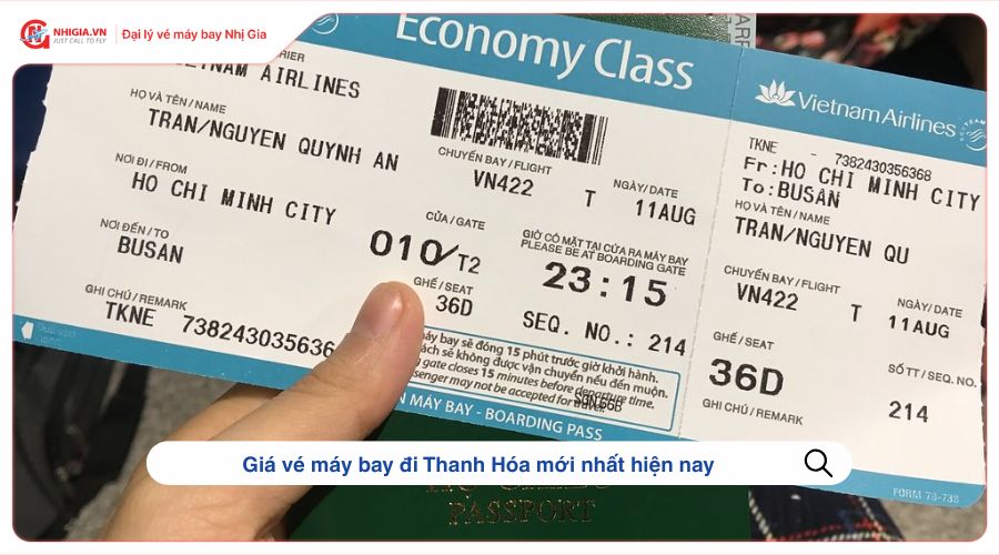Giá vé máy bay đi Thanh Hóa mới nhất hiện nay