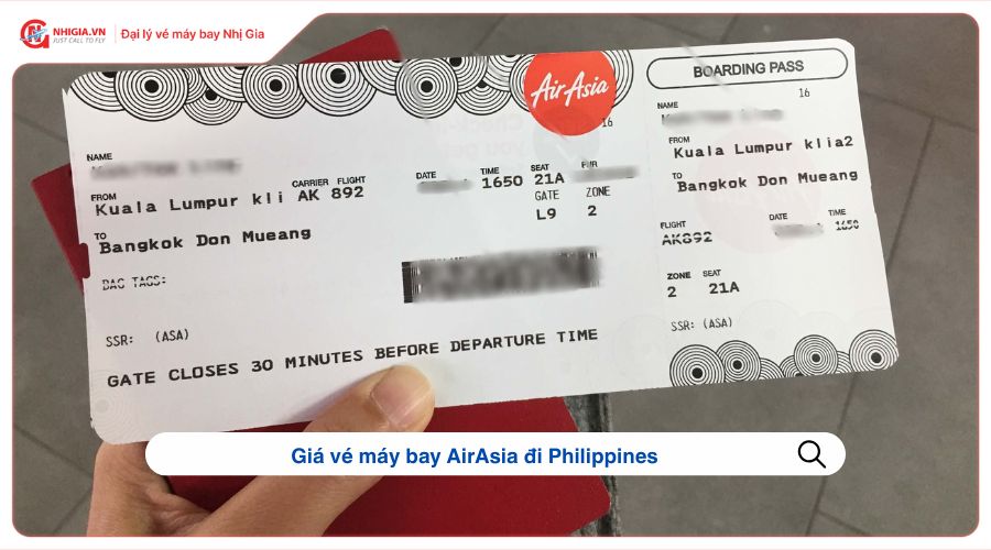 Giá vé máy bay AirAsia đi Philippines