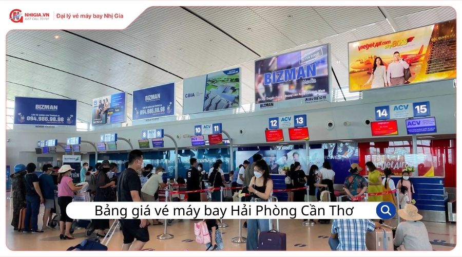Bảng giá vé máy bay Hải Phòng Cần Thơ