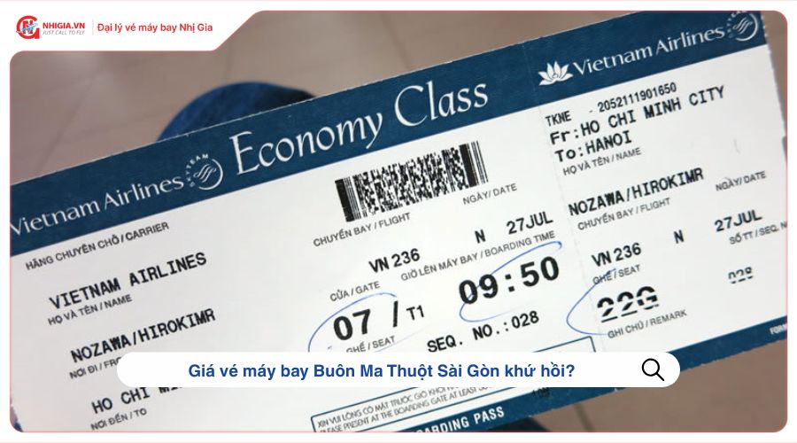 Giá vé máy bay Buôn Ma Thuột Sài Gòn khứ hồi bao nhiêu tiền?
