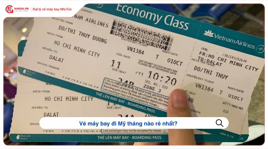 Vé máy bay đi Mỹ tháng nào rẻ nhất?