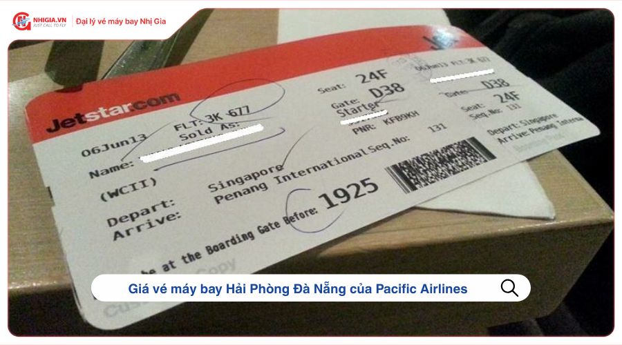 Giá vé máy bay Hải Phòng Đà Nẵng của Pacific Airlines