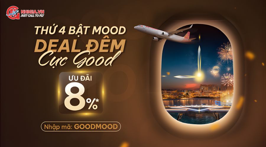 THỨ TƯ BẬT MOOD DEAL ĐÊM CỰC GOOD! ƯU ĐÃI SIÊU HỜI KHI MUA VÉ SUN PHUQUOC AIRWAYS