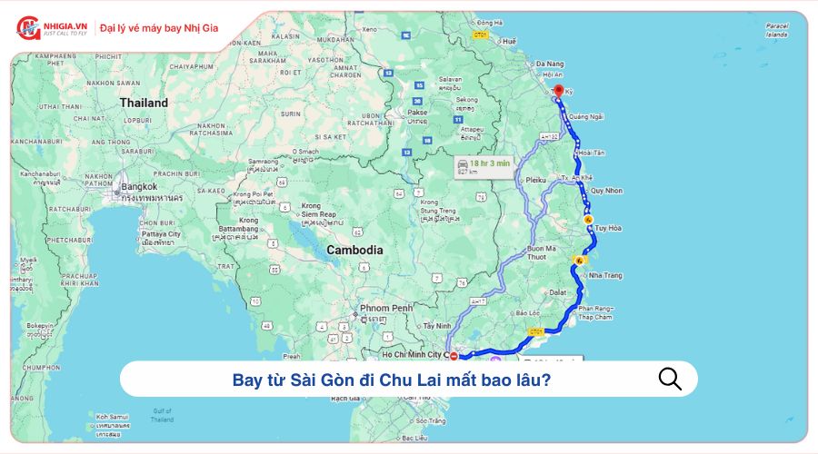 Bay từ Sài Gòn đi Chu Lai mất bao lâu?