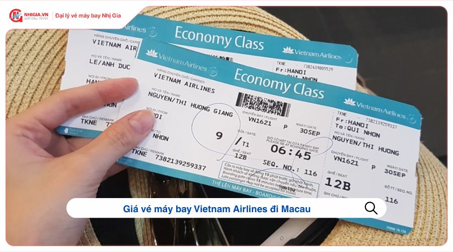 Giá vé máy bay Vietnam Airlines đi Macau