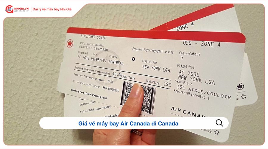 Giá vé máy bay Air Canada đi Canada