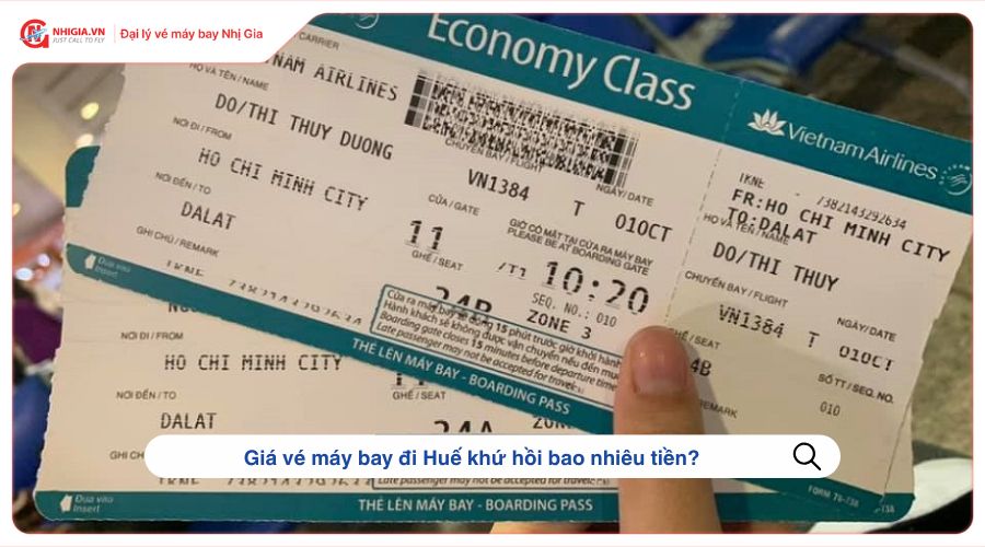 Giá vé máy bay đi Huế khứ hồi bao nhiêu tiền?