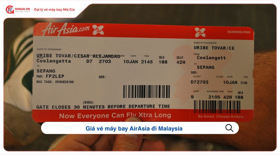 Giá vé máy bay AirAsia đi Malaysia