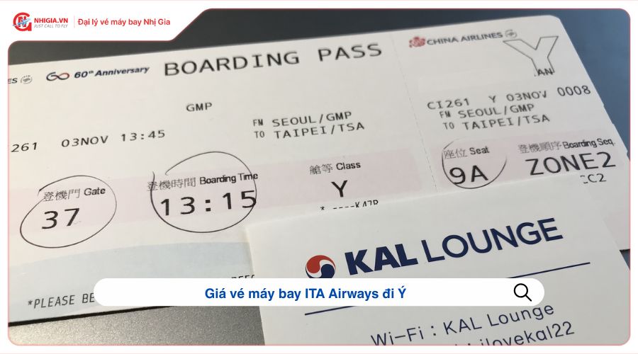 Giá vé máy bay ITA Airways đi Ý
