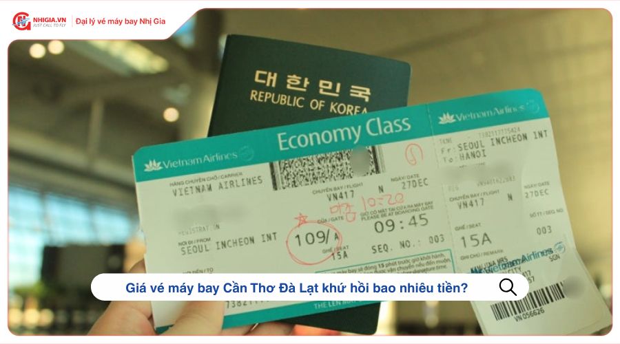 Giá vé máy bay Cần Thơ Đà Lạt khứ hồi bao nhiêu tiền?
