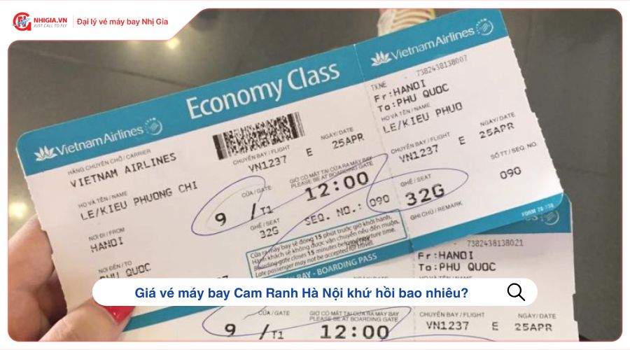 Giá vé máy bay Cam Ranh Hà Nội khứ hồi bao nhiêu tiền?