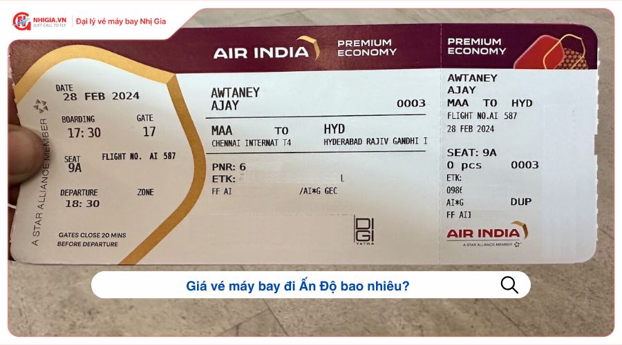 Giá vé máy bay đi Ấn Độ bao nhiêu?