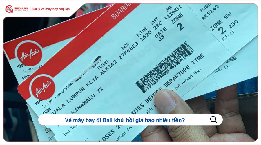 Vé máy bay đi Bali khứ hồi giá bao nhiêu tiền?