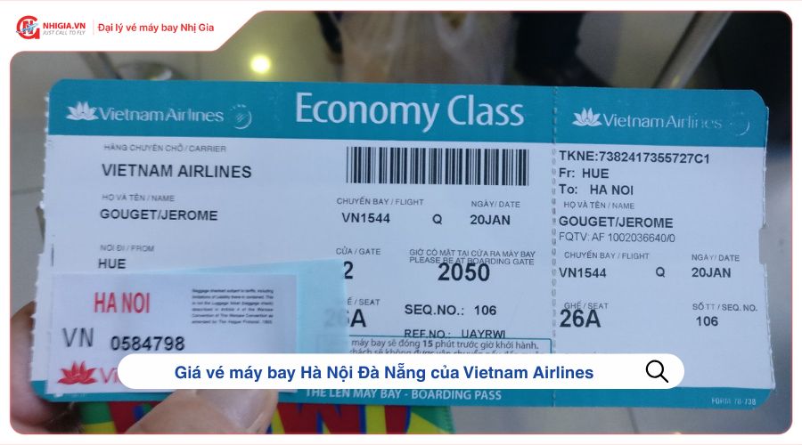 Giá vé máy bay Hà Nội Đà Nẵng của Vietnam Airlines