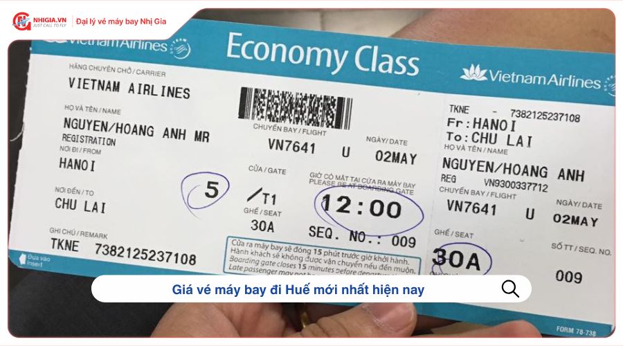 Giá vé máy bay đi Huế mới nhất hiện nay