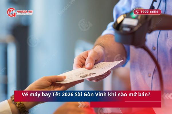 Vé máy bay Tết 2026 Sài Gòn Vinh khi nào mở bán?