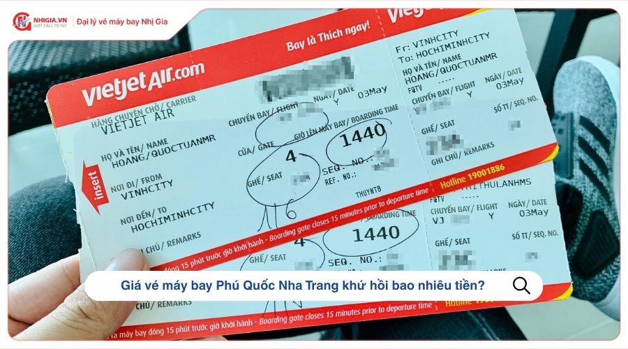 Giá vé máy bay Phú Quốc Nha Trang khứ hồi bao nhiêu tiền?