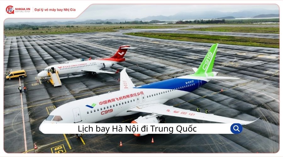 Lịch bay Hà Nội đi Trung Quốc