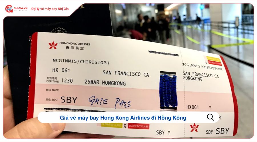 Giá vé máy bay Hong Kong Airlines đi Hồng Kông