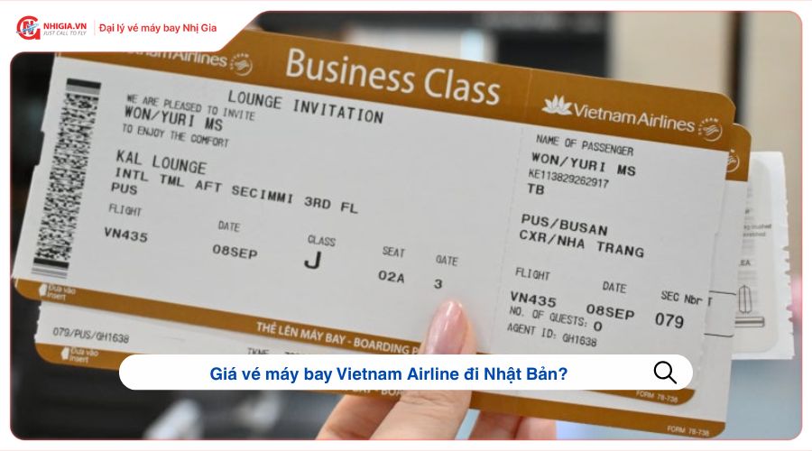 Giá vé máy bay Vietnam Airline đi Nhật Bản?