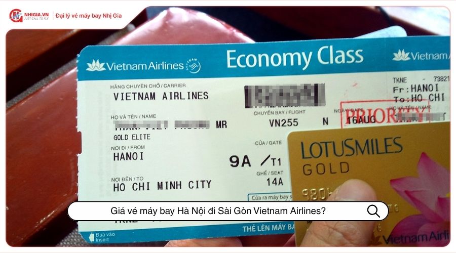 Giá vé máy bay Hà Nội đi Sài Gòn Vietnam Airlines?