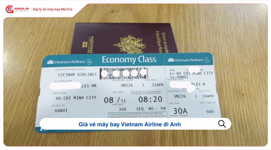 Giá vé máy bay Vietnam Airline đi Anh