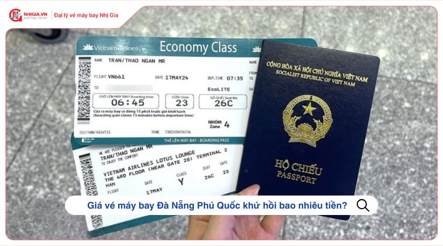 Giá vé máy bay Đà Nẵng Phú Quốc khứ hồi bao nhiêu tiền?