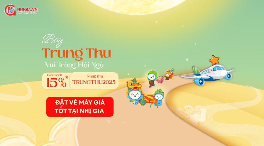 Ưu Đãi Trung Thu Lớn Nhất Năm: Săn Vé Máy Bay Bamboo Airways Giảm Tới 15%