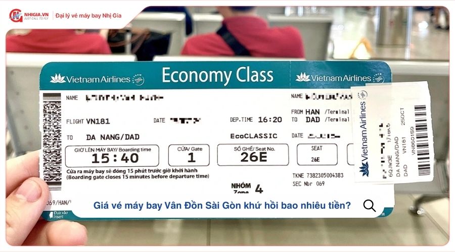 Giá vé máy bay Vân Đồn Sài Gòn khứ hồi bao nhiêu tiền?