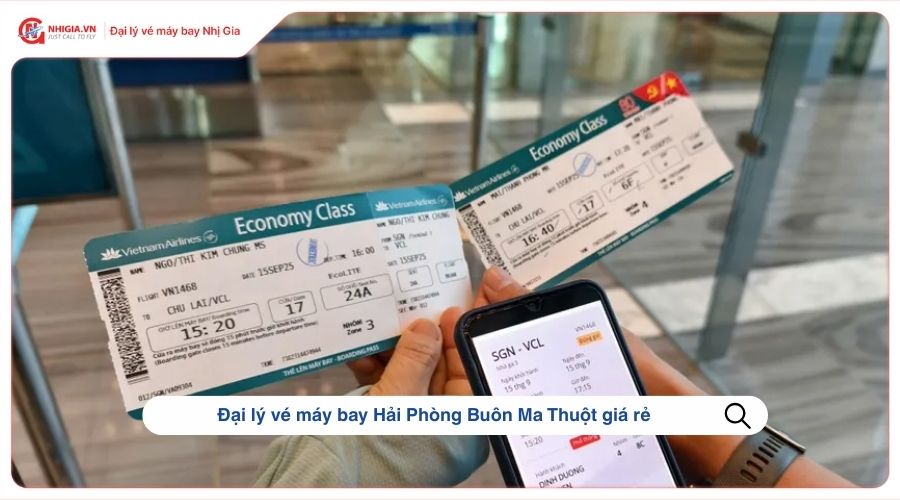Đại lý vé máy bay Hải Phòng Buôn Ma Thuột giá rẻ