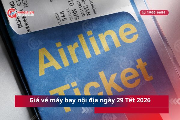 Giá vé máy bay nội địa ngày 29 Tết 2026