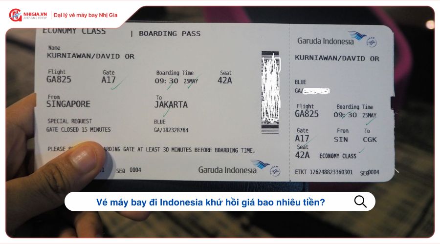Vé máy bay đi Indonesia khứ hồi giá bao nhiêu tiền?