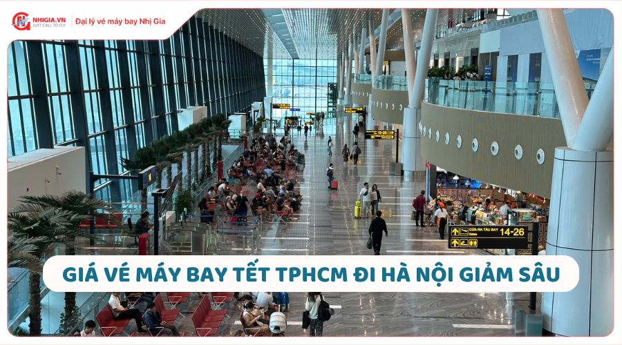 Giá vé máy bay tết TPHCM đi Hà Nội giảm sâu