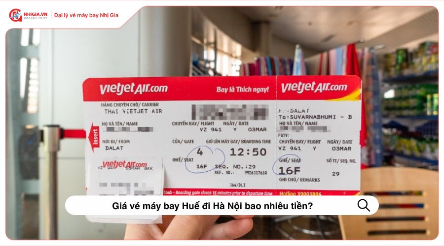 Giá vé máy bay Huế đi Hà Nội bao nhiêu tiền?