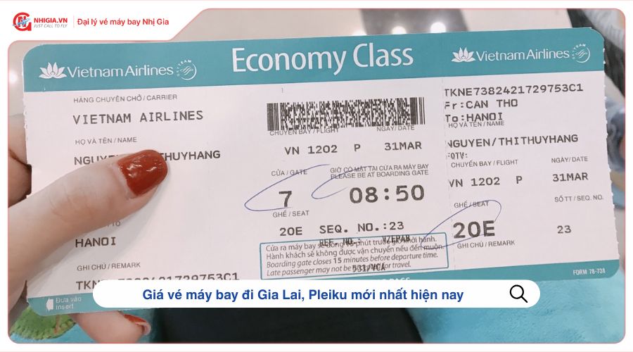 Giá vé máy bay đi Gia Lai, Pleiku mới nhất hiện nay