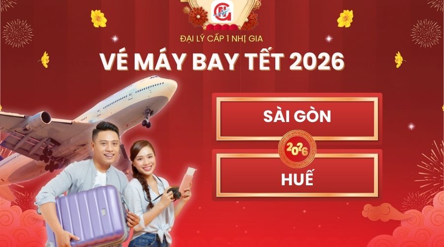 Vé máy bay Tết TPHCM đi Huế