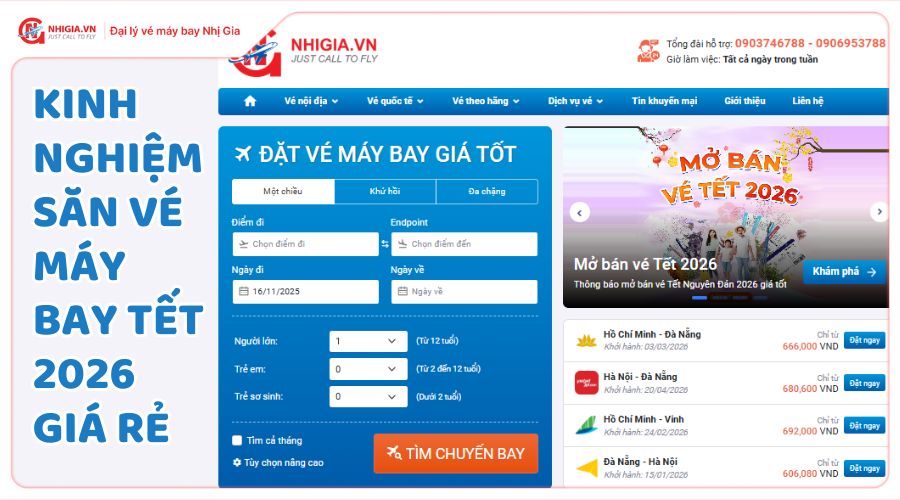Kinh nghiệm săn vé máy bay Tết 2026 giá rẻ