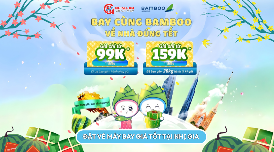 Đón tết trọn vẹn cùng Bamboo Airways