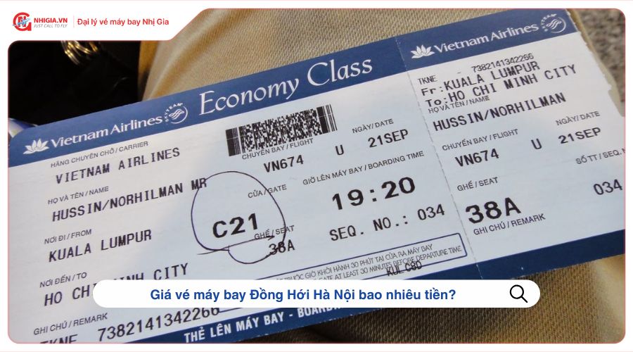 Giá vé máy bay Đồng Hới Hà Nội bao nhiêu tiền?