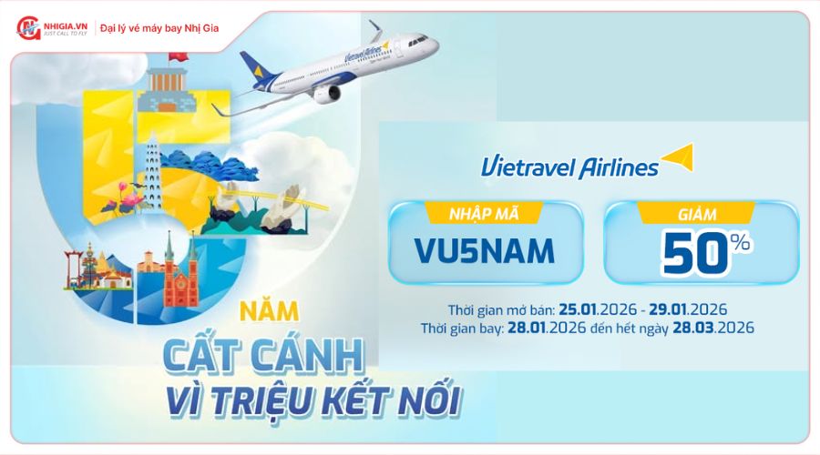 5 Năm kết nối triệu hành trình - Vietravel Airlines