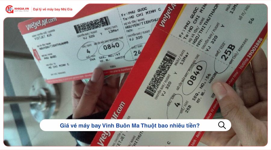 Giá vé máy bay Vinh Buôn Ma Thuột bao nhiêu tiền?