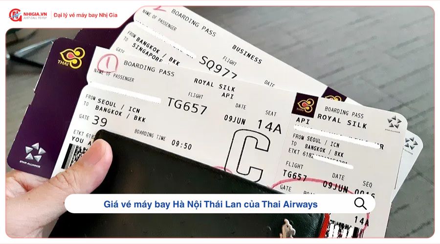 Giá vé máy bay Hà Nội Thái Lan của Thai Airways