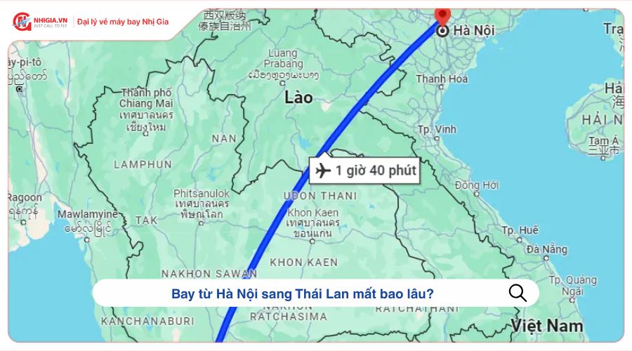 Bay từ Hà Nội sang Thái Lan mất bao lâu?