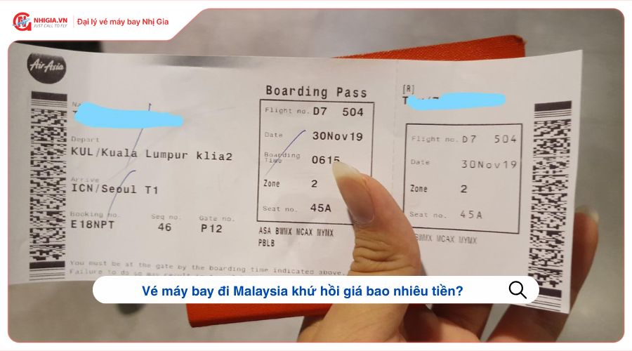 Vé máy bay đi Malaysia khứ hồi giá bao nhiêu tiền?