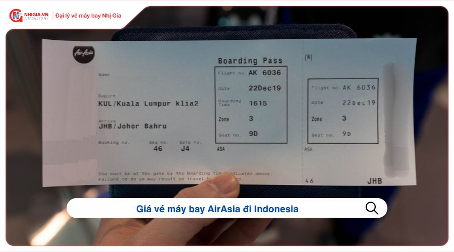 Giá vé máy bay AirAsia đi Indonesia