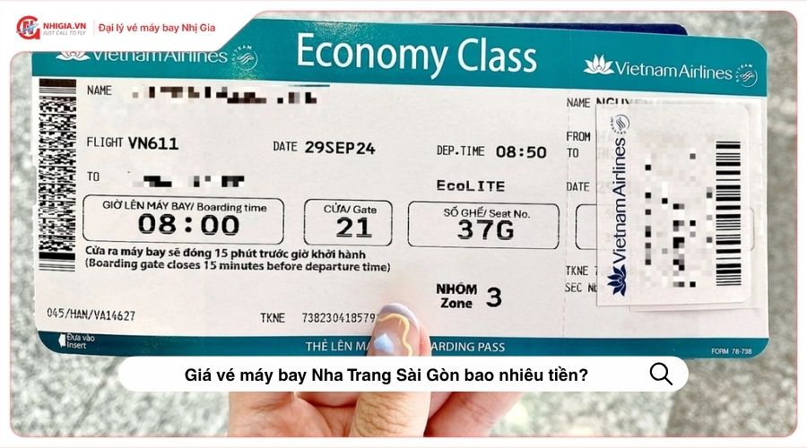 Giá vé máy bay Nha Trang Sài Gòn bao nhiêu tiền?